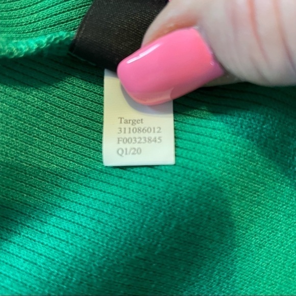 Who What Wear Green Sleeveless Halter Ribbed Knit Midi Dress Sz.M - Picture 13 of 13